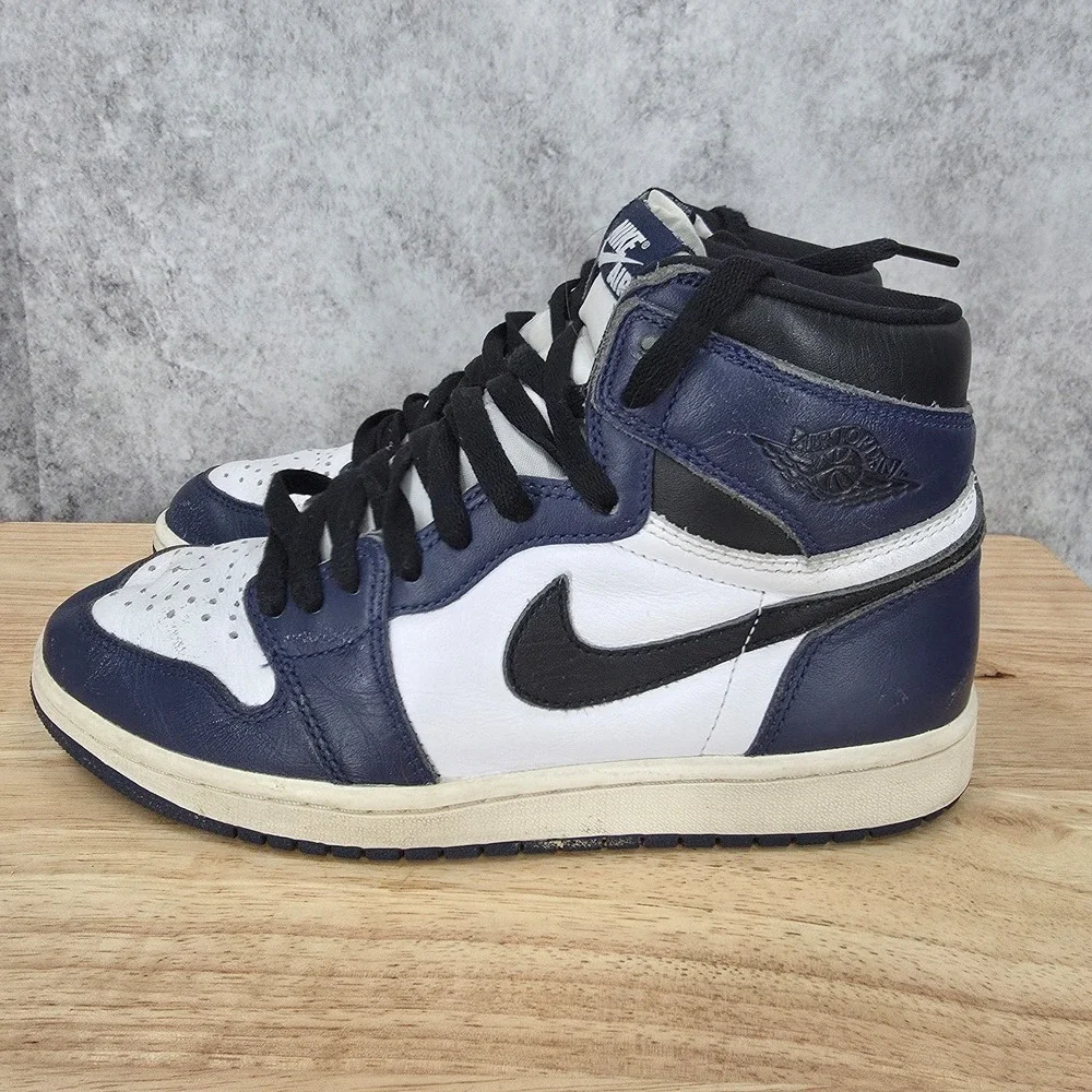 Jordan 1 Retro High OG Sneakers Men 7.5 Obsidian University Blue Navy DZ5485-401